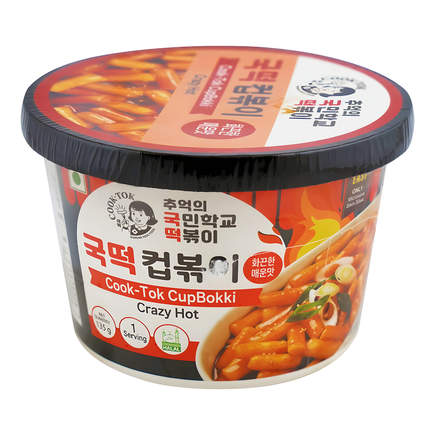 COOK TOK INSANT CUP TTEOBOKKI - CRAZY HOT